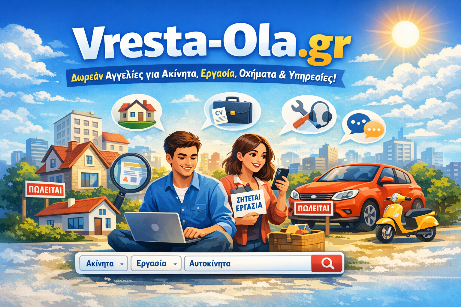 Vresta-Ola.gr – Η Νέα Πλατφόρμα για Δωρεάν Αγγελίες σε Όλη την Ελλάδα